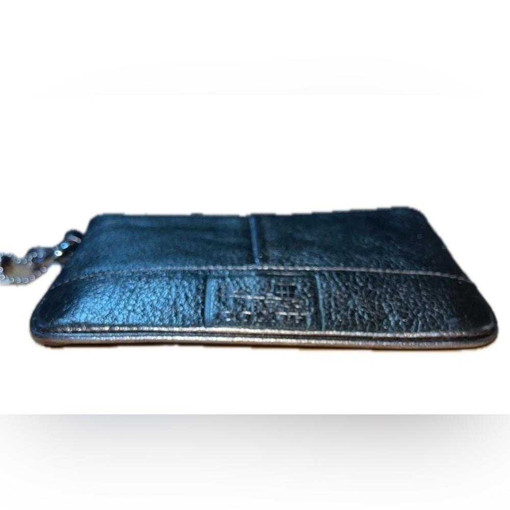 COACH Metallic Leather Small Wristlet NWT - Picture 11 of 13